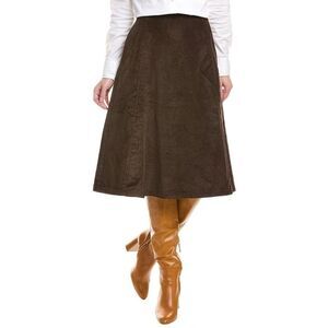 New Rag & Bone Melody Corduroy Skirt Size 6 Dark Brown MSRP 268